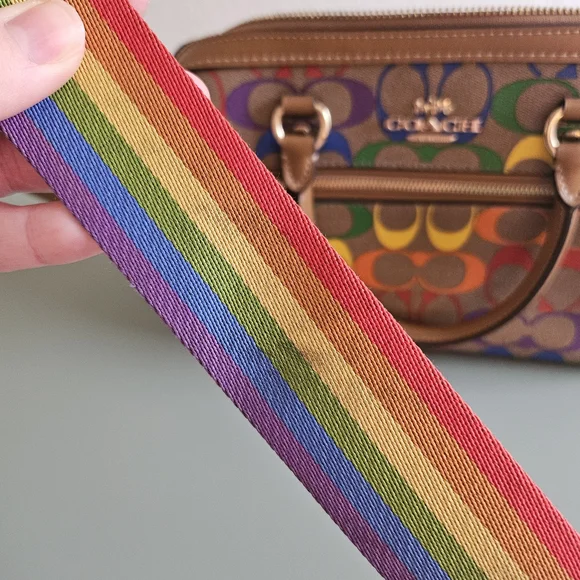 Coach Rainbow Signature Satchel - Picture 6 of 6